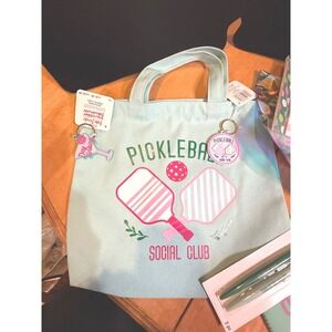 Michaels Fab Finds Pickleball Collection Gift Set Tote Bag Sleeve Pens Keychains
